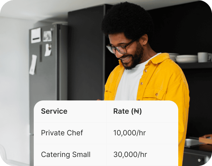 Set Your Service Rates